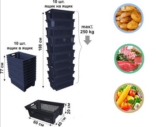 Пластиковые контейнеры пищевые купить в Полтаве shopgid com ua Пластиковые ящики Полтава - изображениe 2