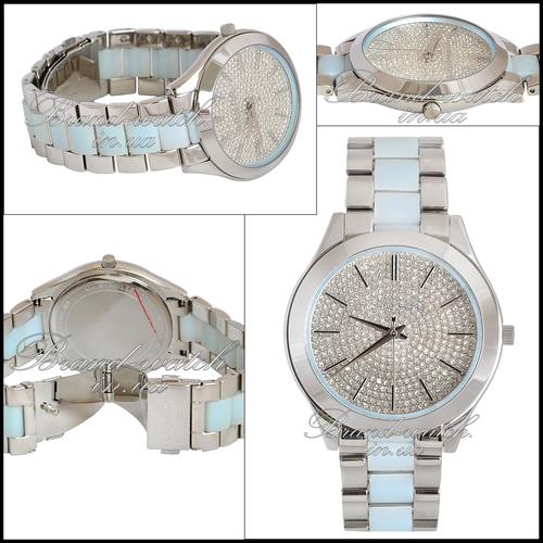 Michael Kors Womens Runway Silver-Tone Acetate MK4297 - изображениe 1