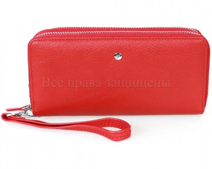 Красный клатч из натуральной кожи - изображениe 2