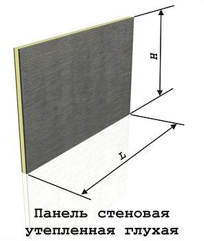 ПС-1Н ПСБС 100мм Утепленные стенновые панели 6000х1600х220 - изображениe 1