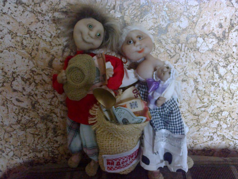 кукла ручной работы-семья домовых - изображениe 1