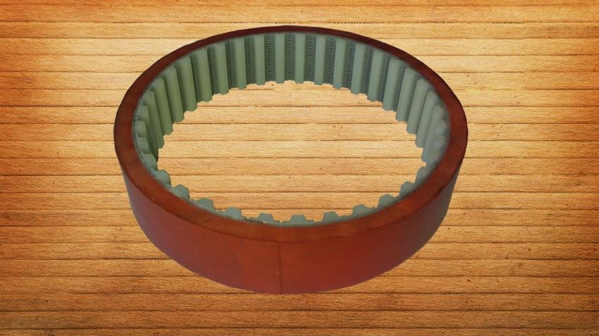 Зубчатый резиновый ремень 370 25 Т10 370 7 мм - изображениe 1