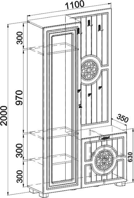 Прихожая Монблан МБ-11 - изображениe 3