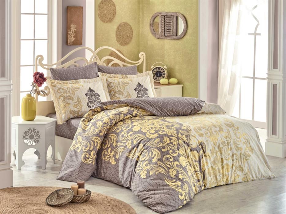 Постельное белье Hobby Flannel Mirella желтый 200220 хлопок - изображениe 1