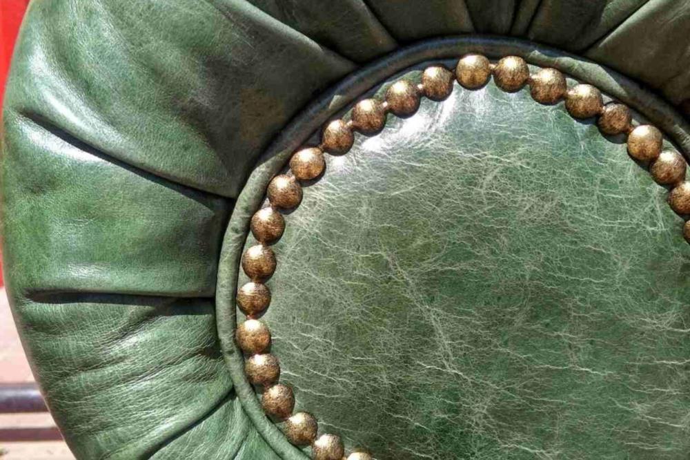 Крісло Chesterfield  Шкіра З Німеччини Після реставрації  - изображениe 4