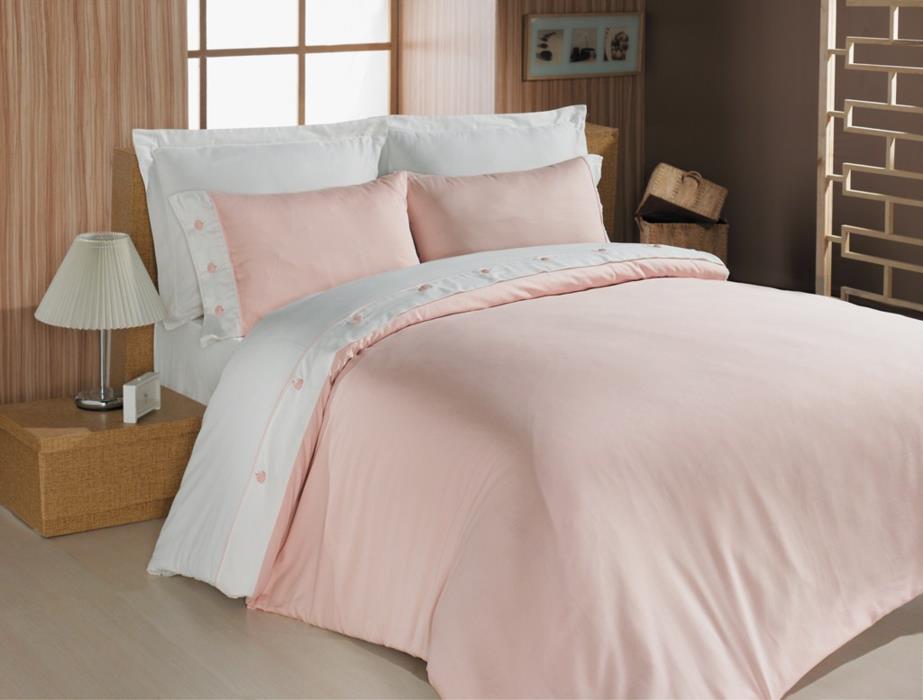 Постельное белье Cotton Box 200х220 однотонное Турция - изображениe 3