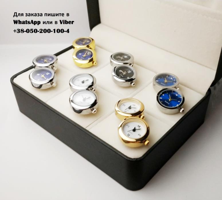 Запонки часы Quartz оригинальные запонки золото серебро - изображениe 6