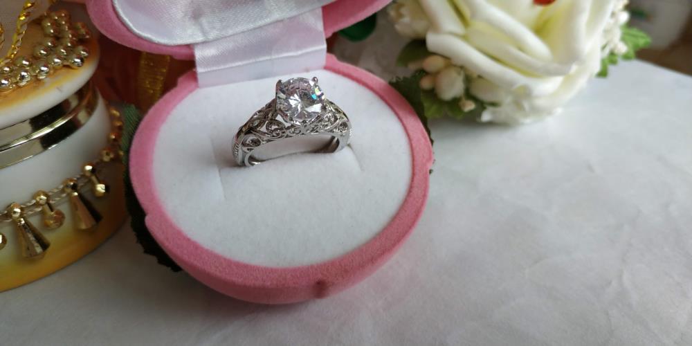 Ажурное колечко с камнем - изображениe 3