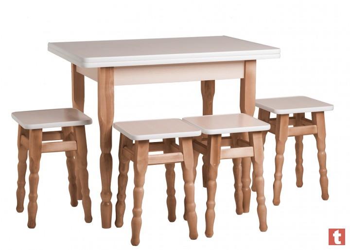 Стол Кухонный Раскладной  4 Табурета Эко Акция - изображениe 5