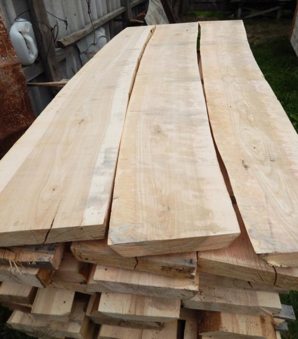 Ясень доска 50мм необрезная - изображениe 3