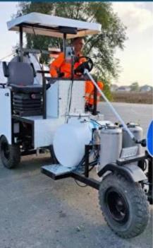 Машина розмічальна для нанесення холодного пластику та фарбою - Road marking SA - изображениe 1