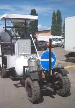 Машина розмічальна для нанесення холодного пластику та фарбою Road marking SA - изображениe 1