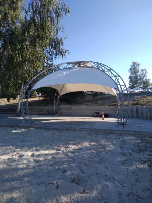 Проектирование производство и монтаж каркасно-тентовых быстровозводимых мобильных ангаров и складов - изображениe 3