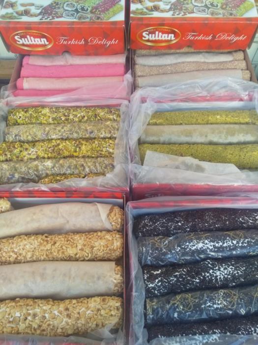 Рахат-лукум Турецкий СУЛТАН упаковка 5 кг рулет палочки оптом в розницу Ассортимент