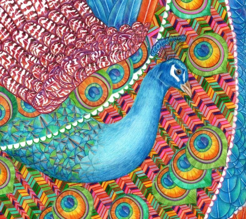 Рисунок цветными карандашами Название Фантазии   - изображениe 3