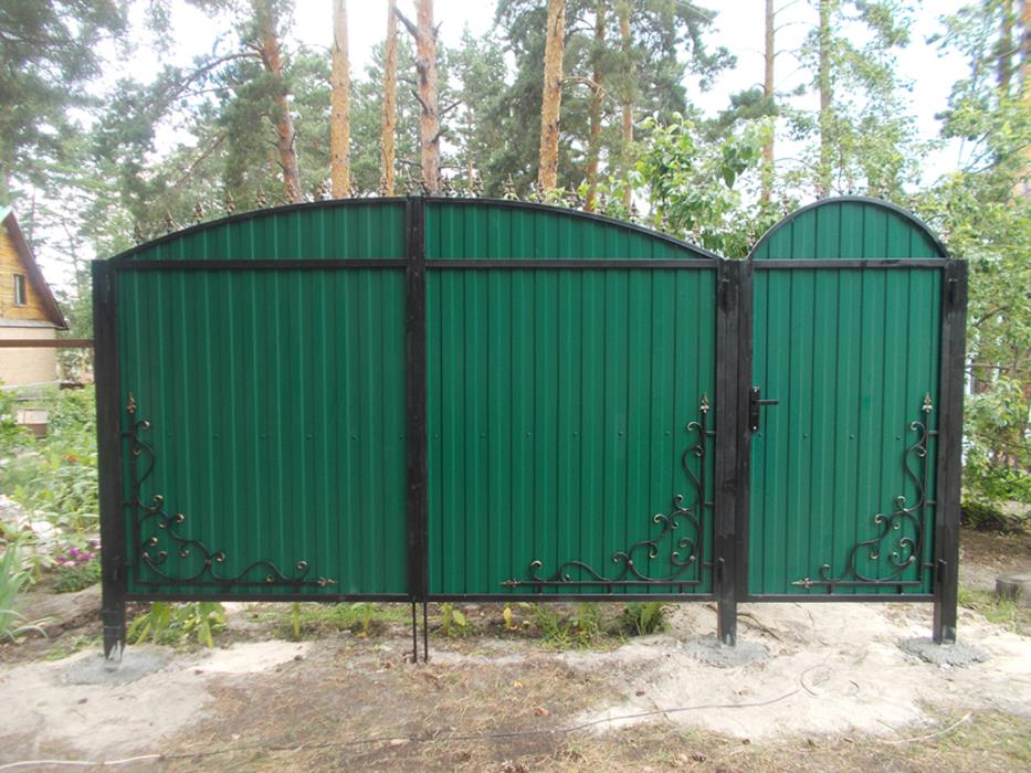 Вїзна брама Розпашні Ворота Ворота відкатні Автоматичні ворота - изображениe 3