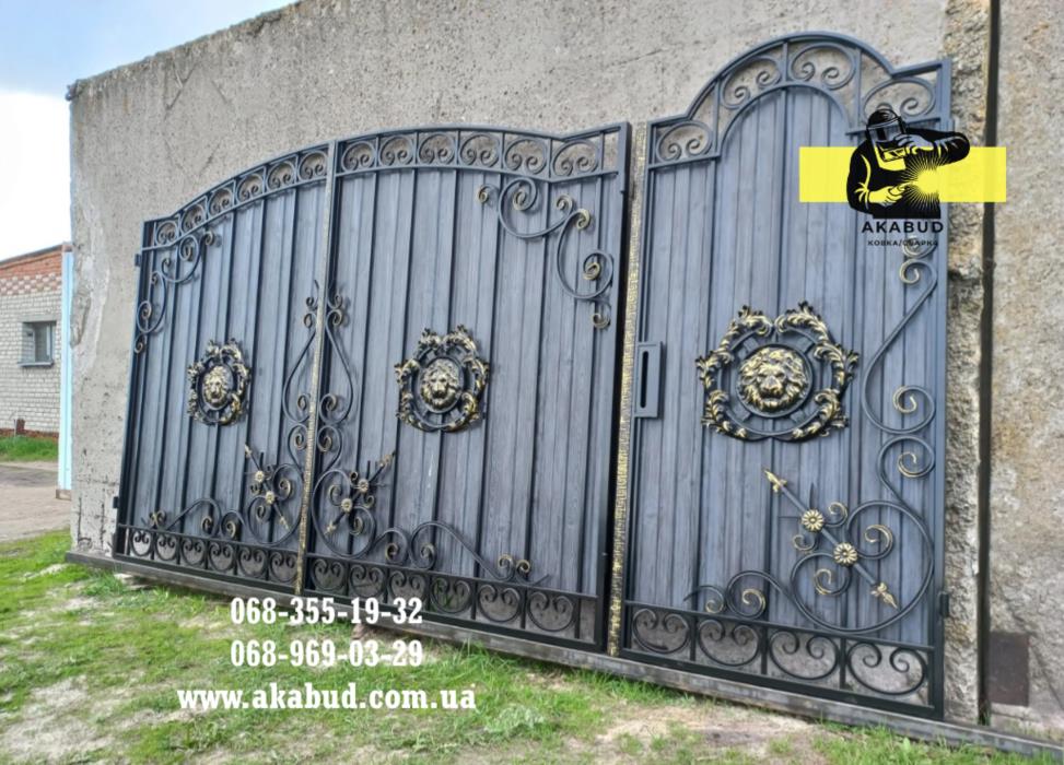 Розпашні Ворота відкатні ворота навіс хвіртка МАФ - изображениe 3