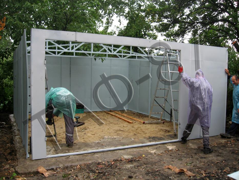 Гаражі металеві зі сталі 1220 мм - изображениe 2