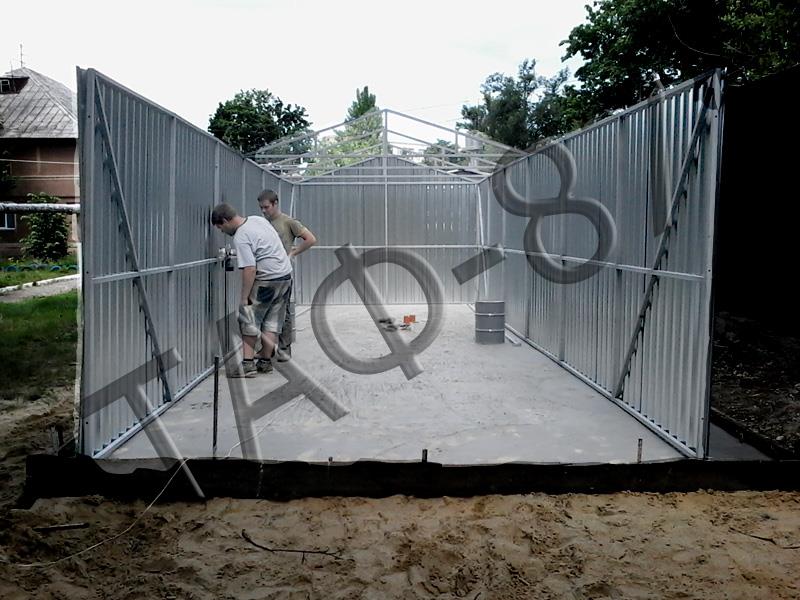 Гаражі металеві з профлиста 04-05 мм - изображениe 1