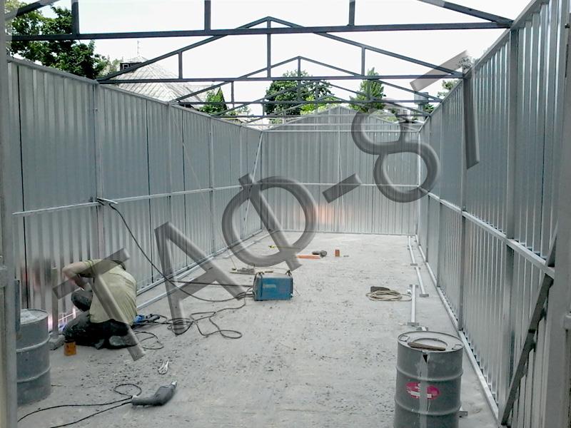 Гаражі металеві з профлиста 04-05 мм - изображениe 4