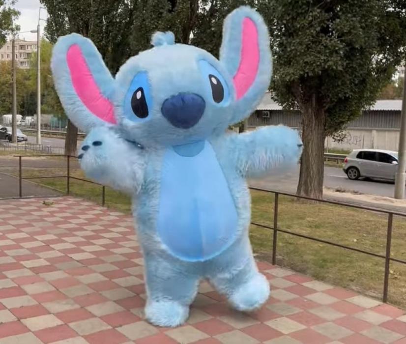 Костюм Стич надувной аниматору 250 см